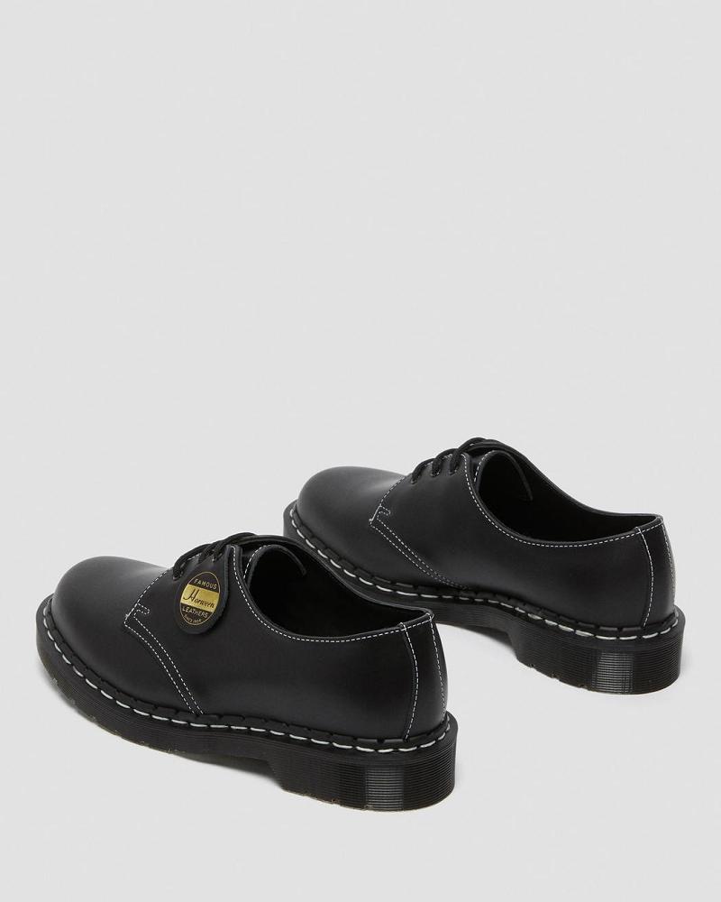 Dr Martens 1461 Made in England Cavalier Lær Oxford Sko Dame Svarte | Norge 43CTV